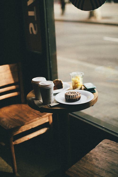Ember & Grain cafe interior — warm timber and exposed brick